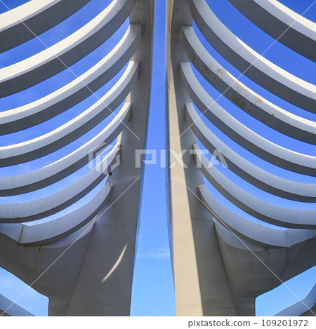 Beautiful futuristic structure 109201972