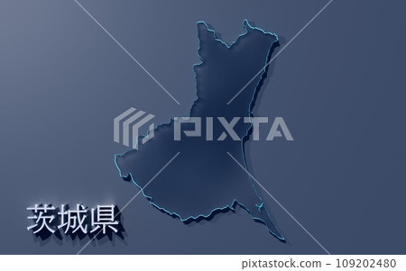 Map of Ibaraki prefecture in Japan 109202480