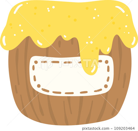 Cute Honey elements cartoon illustration. Cute Honey elements cartoon illustration. 109203464
