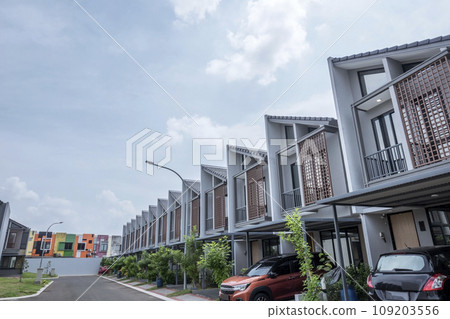 Residential houses in a housing area Residential houses in a housing area 109203556