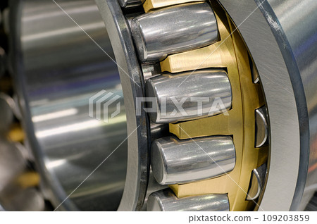 Roller bearing close-up shot 109203859