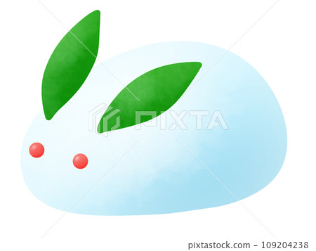 簡單可愛的雪兔 簡單可愛的雪兔 109204238