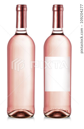 Wine bottles isolated on white background with clipping path 109204277