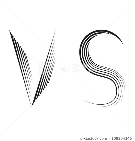 Beautiful the vs sign, great design for any purposes. Beautiful the vs sign, great design for any purposes. 109204346