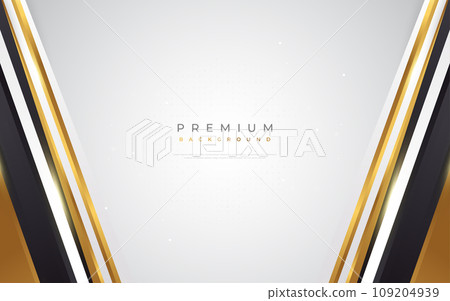 Luxury Abstract Golden Premium Background. Elegant Black, White and Gold Background for Award, Banner, Nomination, Card, Ceremony, Formal Invitation or Certificate Design Luxury Abstract Golden Premium Background. Elegant Black, White and Gold Background for Award, Banner, Nomination, Card, Ceremony, Formal Invitation or Certificate Design 109204939