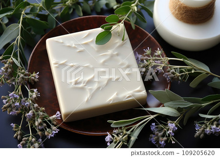 Natural handmade soap bars with flowers, spa organic soap 109205620