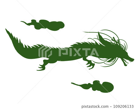 酷炫的剪影龍 109206133