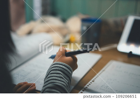 studying, girl, young girl 109206651