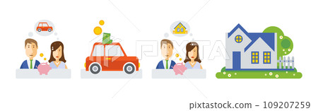 Different Insurance Case as Security and Protection Vector Icon Set Different Insurance Case as Security and Protection Vector Icon Set 109207259