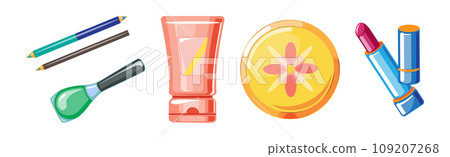 Female Grooming Object and Beauty Accessory Vector Set Female Grooming Object and Beauty Accessory Vector Set 109207268