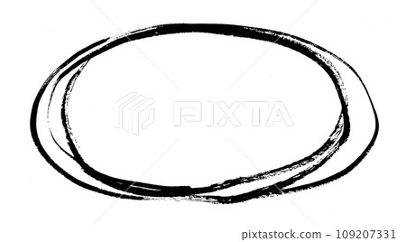 背景手繪橢圓形 109207331