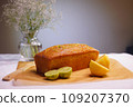 Lemon Lime Cake on the table 109207370