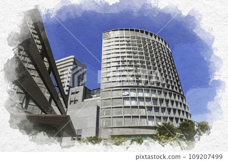 水彩風格的東京半藏門飯店 Grand Arc Hanzomon 東京千代田區 水彩風格的東京半藏門飯店 Grand Arc Hanzomon 東京千代田區 109207499