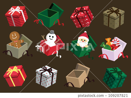 Christmas present box 109207821