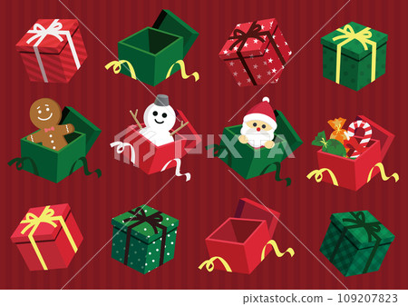 Christmas present box 109207823