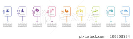 Infographics with Crisis theme icons, 10 steps. Such as state, bankruptcy, tax break, credit and more. Infographics with Crisis theme icons, 10 steps. Such as state, bankruptcy, tax break, credit and more. 109208554