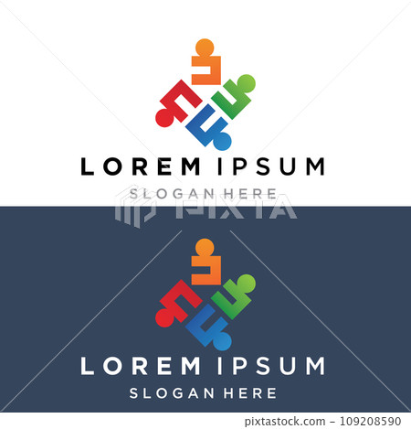 Community people logo group team logo Community people logo group team logo 109208590