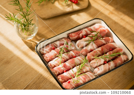 Traditional Christmas dish "Pigs in a blanket" Traditional Christmas dish "Pigs in a blanket" 109210068