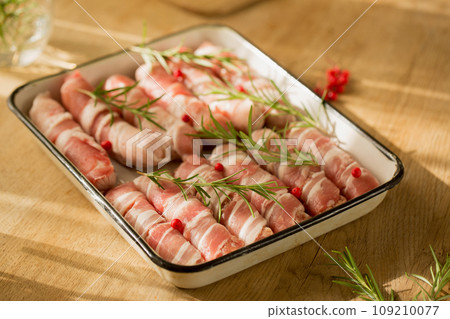 Traditional Christmas dish "Pigs in a blanket" Traditional Christmas dish "Pigs in a blanket" 109210077