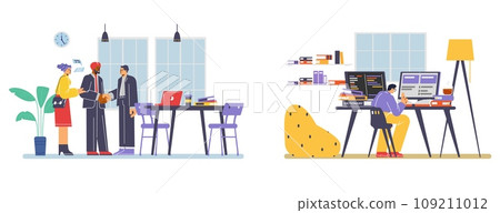 Multilanguage translation service vector set, translator interpreting conversation, man linguist translates by computer Multilanguage translation service vector set, translator interpreting conversation, man linguist translates by computer 109211012
