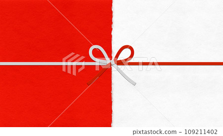 紅白和紙、水引和花結的時尚掛紙 紅白和紙、水引和花結的時尚掛紙 109211402