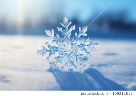 Big snowflake (AI generated image) 109211632