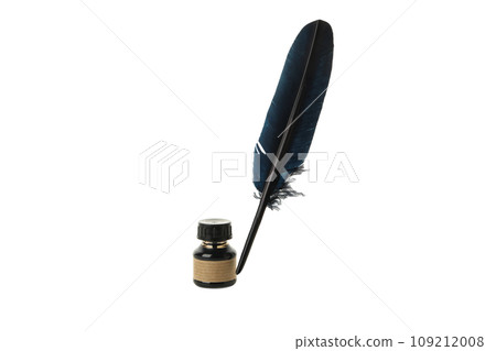 PNG, pen with ink, isolated on white background. 109212008