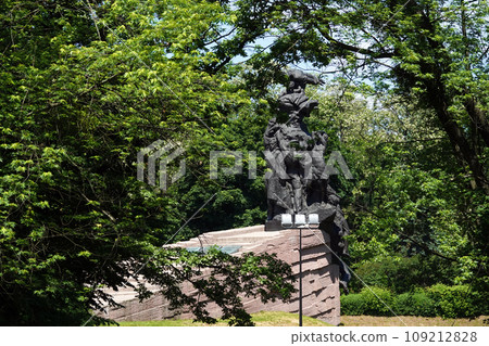 Kiev, Ukraine May 15, 2021: Memorial Babi Yar site of the Nazi mass executions of the civilian population of Roma, Jews and Soviet prisoners of war during World War II 109212828