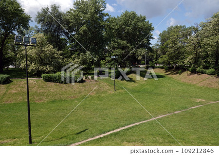 Kiev, Ukraine May 15, 2021: Memorial Babi Yar site of the Nazi mass executions of the civilian population of Roma, Jews and Soviet prisoners of war during World War II 109212846