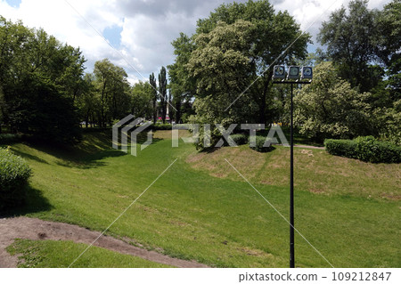 Kiev, Ukraine May 15, 2021: Memorial Babi Yar site of the Nazi mass executions of the civilian population of Roma, Jews and Soviet prisoners of war during World War II 109212847