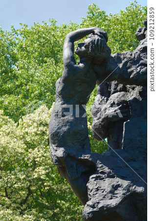 Kiev, Ukraine May 15, 2021: Memorial Babi Yar site of the Nazi mass executions of the civilian population of Roma, Jews and Soviet prisoners of war during World War II 109212859