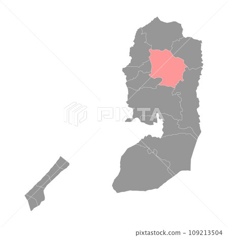 Nablus Governorate map, administrative division of Palestine. Vector illustration. Nablus Governorate map, administrative division of Palestine. Vector illustration. 109213504