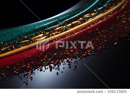 Red, green, yellow colors. African American History or Black History Month concept 109213605