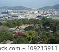 View of Genkyuen and Hikone Sports Park from Hikone Castle 109213911