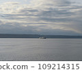 Cloudy skies and a ferry in America 109214315
