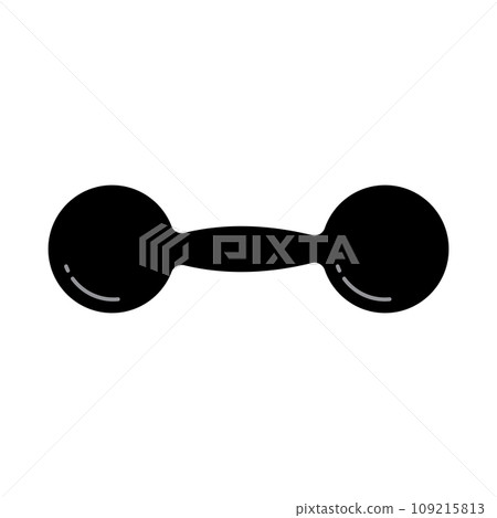 Barbell vector icon 109215813