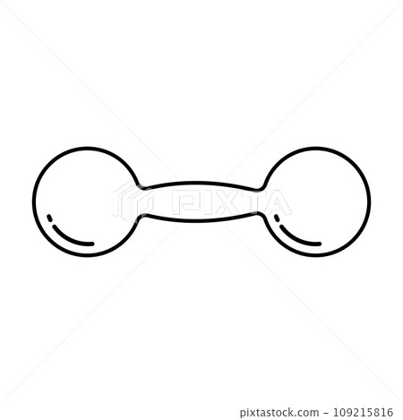 Barbell vector icon 109215816
