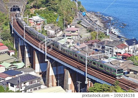 Tokaido Main Line Hayakawa-Nebukawa JR East E231 series 1000 series K-35 formation (Kokufutsu) 109216138