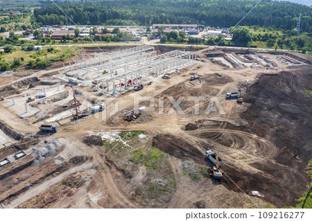 huge construction site huge construction site 109216277
