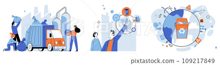 Clean city. Vector illustration. It goes beyond individual actions and involves collaboration between government, businesses, and citizens Through collective efforts,city works towards common goal Clean city. Vector illustration. It goes beyond individual actions and involves collaboration between government, businesses, and citizens Through collective efforts,city works towards common goal 109217849