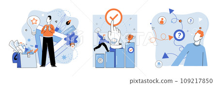 Creative idea vector illustration. The achievement business success often hinges on creative thinking and original ideas Imagination and inspiration fuel creation unique concepts and innovative 109217850