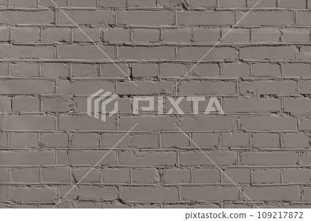 Grey Color Gray Paint Brick Wall Texture Background 109217872