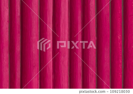 Wooden logs timber background forest large texture background hardwood pink color paint board 109218030