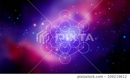 Mystical sacred geometry vector symbol. Spirituality, harmony 109219612