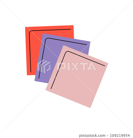 Cleaning rags. Cleaning service tool. Housekeeping service equipment. Vector illustration. Cleaning rags. Cleaning service tool. Housekeeping service equipment. Vector illustration. 109219954