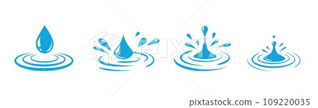 Water droplet fall fx logo animation. Moisture drop ripple Water droplet fall fx logo animation. Moisture drop ripple 109220035