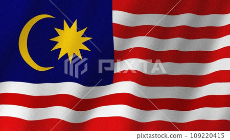 Malaysia flag waving in the wind. Flag of Malaysia images Malaysia flag waving in the wind. Flag of Malaysia images 109220415
