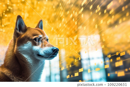 futuristic shiba inu 109220631