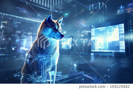 futuristic shiba inu futuristic shiba inu 109220882