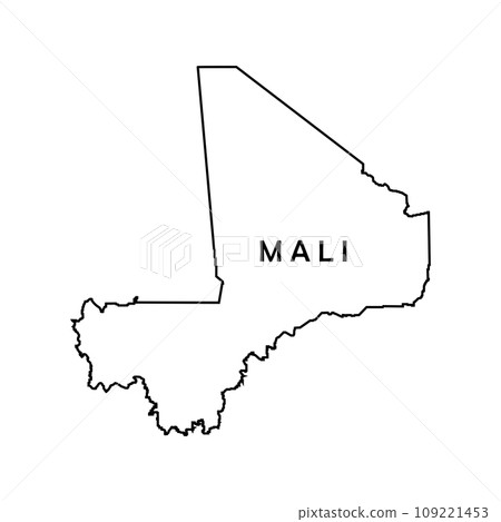 Mali map vector illustration 109221453